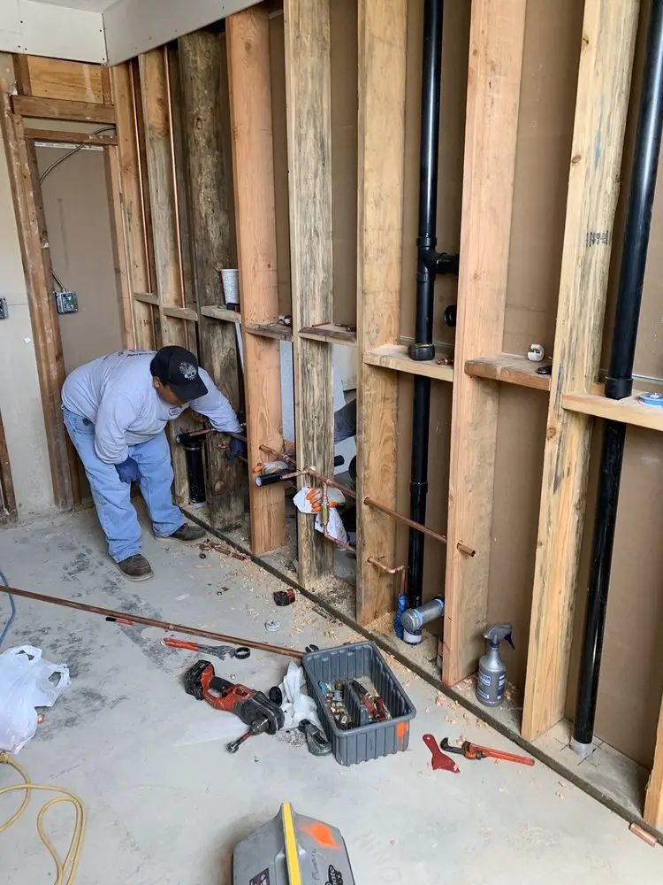 Commercial rough-in plumbing for Water Heater Replacement in Trenton